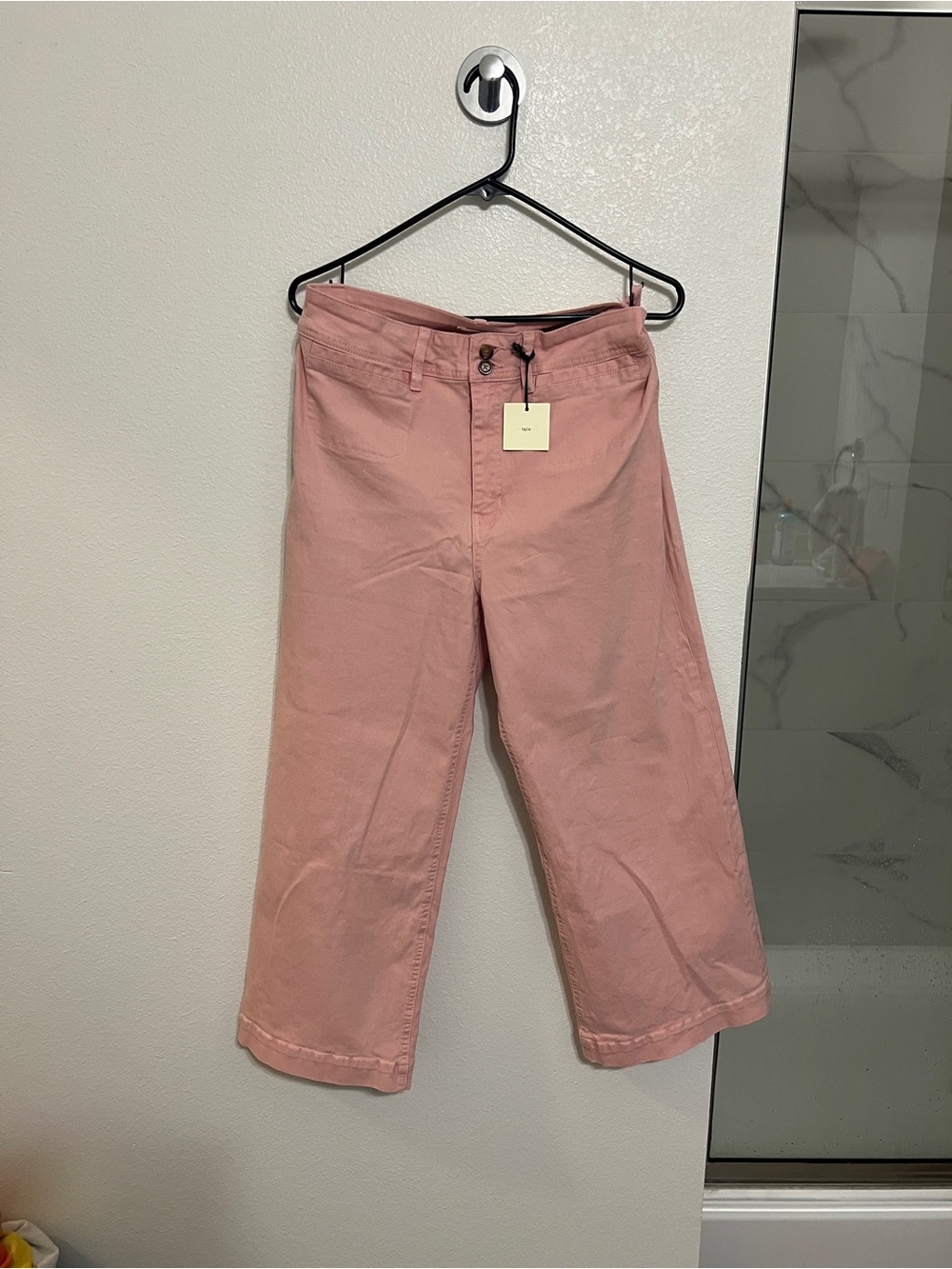 Women's Pink Wide-Leg Jeans